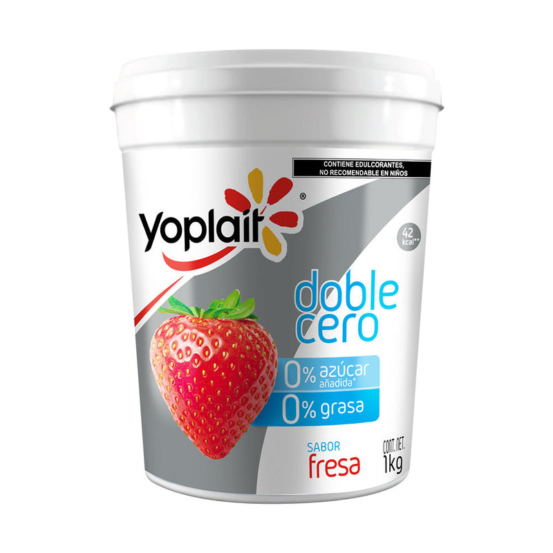 Yoghurt Doble Cero Batido Fresa Yoplait 1 kg