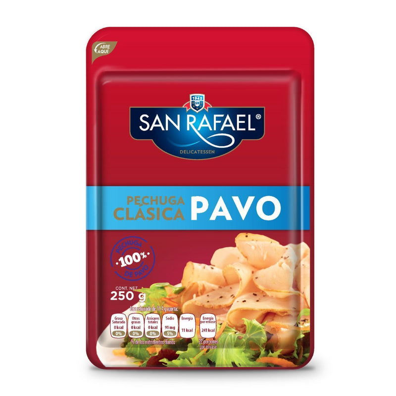 Pechuga De Pavo Clásica San Rafael 250 g