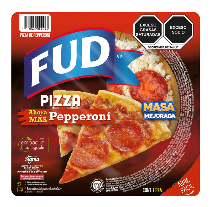 Pizza Pepperoni Individual FUD 216 g