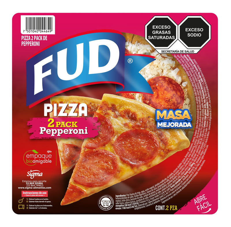 Pizza Pepperoni 2Pack FUD 432 g