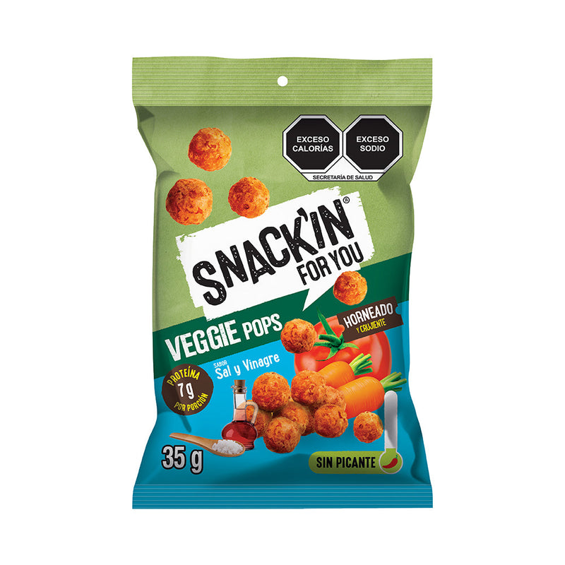 Veggie Pops Sal y Vinagre SNACK’IN FOR YOU 35 g