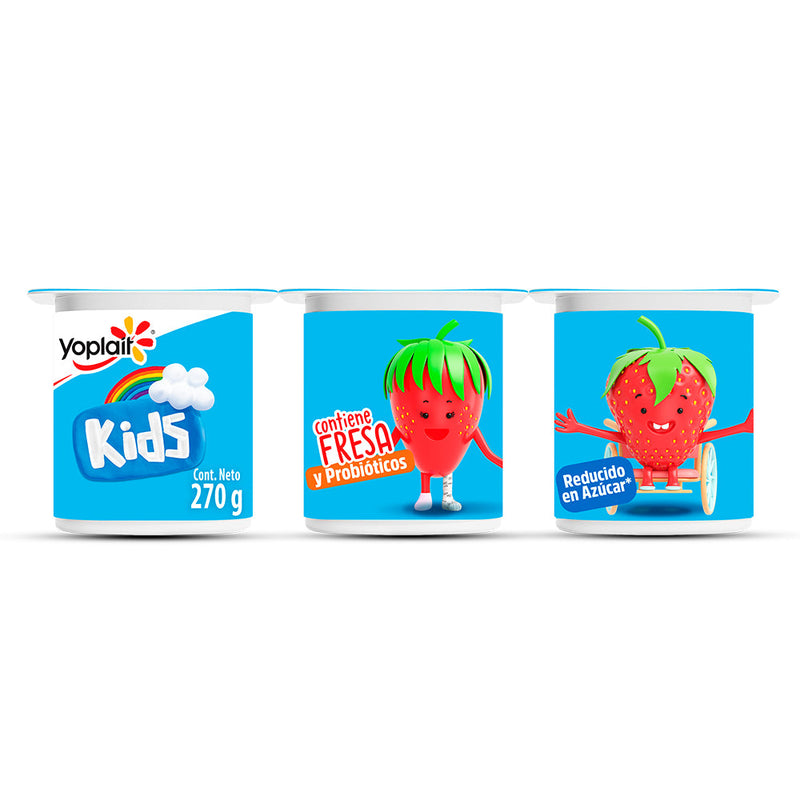 Yoghurt Kids Batido Fresa Yoplait 270 g