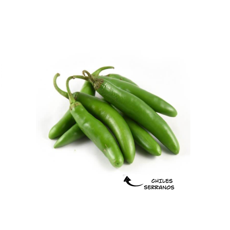 Chile Serrano Paquete 100 g