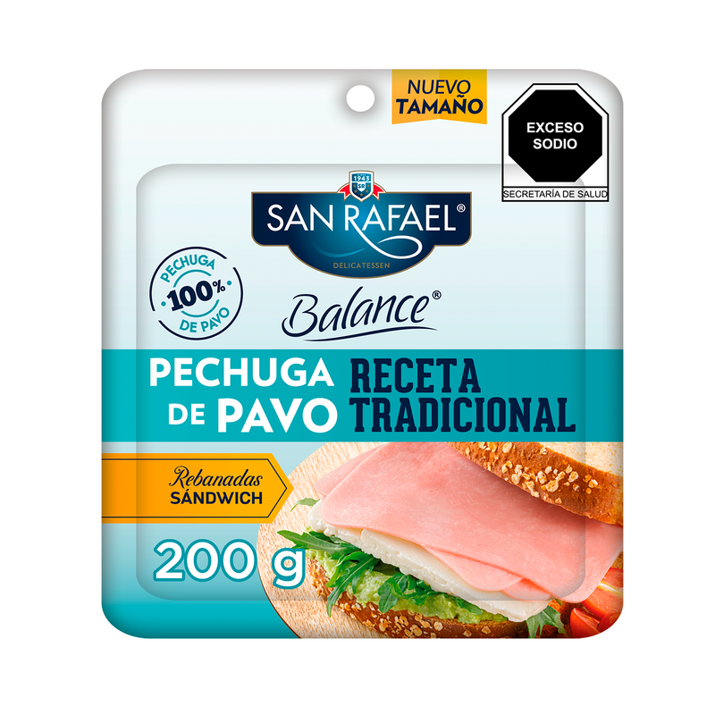 Pechuga de Pavo Rebanadas Sándwich San Rafael 200 g