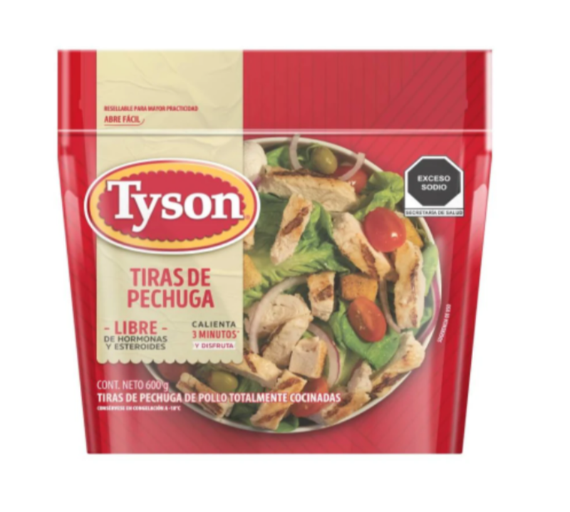 Tiras de Pechuga de Pollo Tyson 600 g