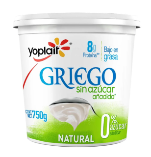 Yoghurt Girego Batido Natural Sin Azúcar Yoplait 750 g