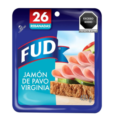 Jamón de Pavo Virginia FUD 450 g